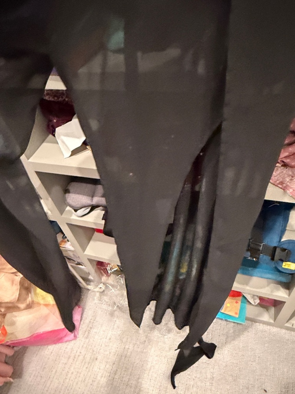 Sheer Black jumpsuit with slits - Picture 8 of 8